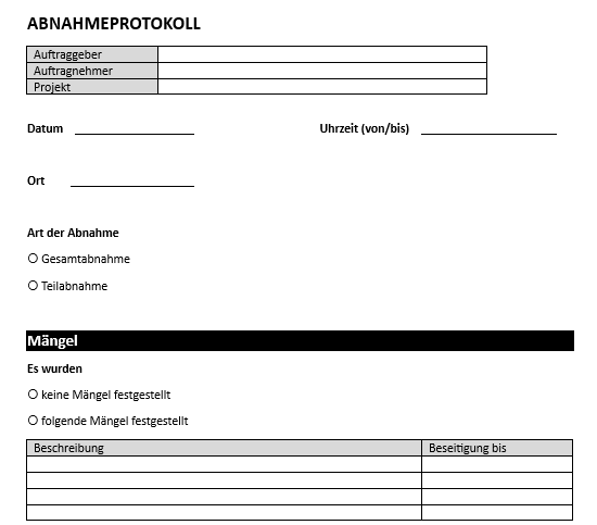 Materialnachweis im Regiebericht